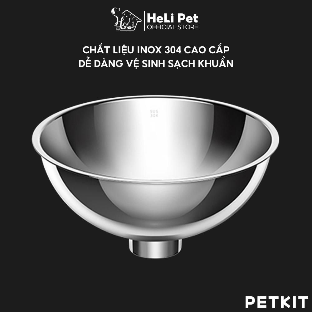 Bát ăn đôi inox chống gù lưng Petkit- HeLiPet