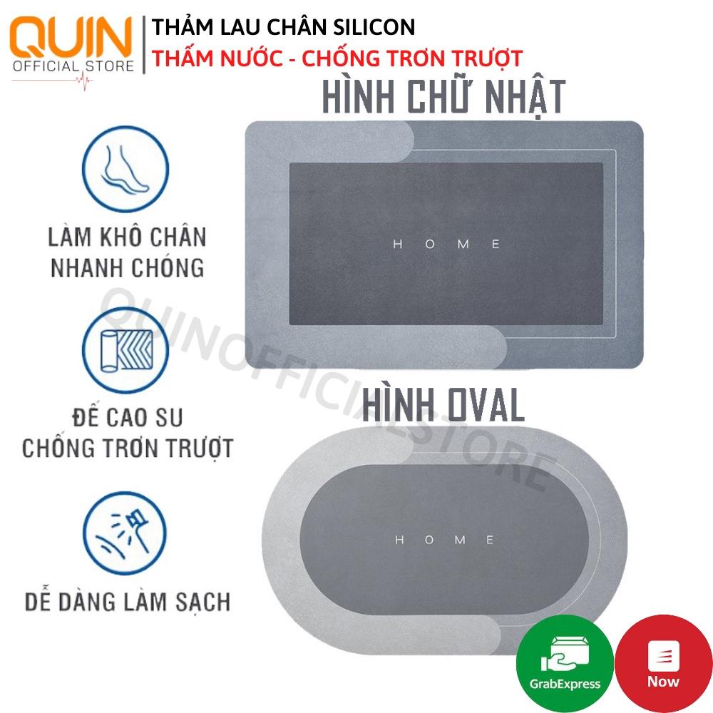 Thảm lau chân cao cấp silicon siêu thấm nước, chống trơn trượt cao cấp