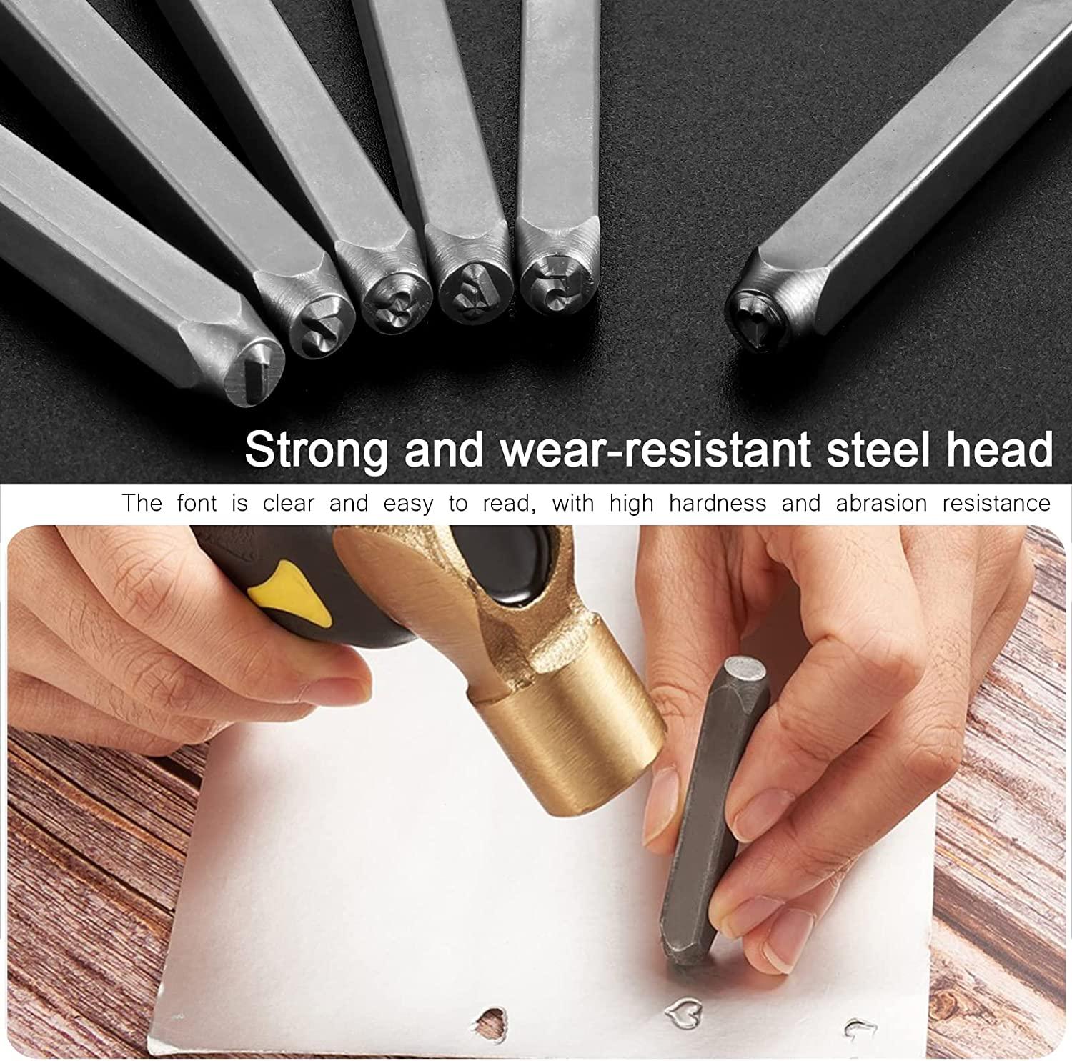 36 mảnh và hình để tấn công, chữ kim loại 3 mm, chữ A-Z và 0-9 để tấn công kim loại, con số để tấn công để dập kim loại, nhựa, gỗ, da
