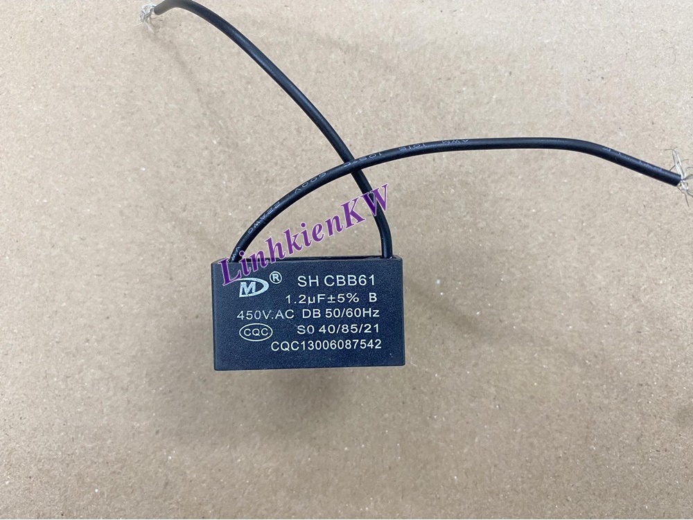 Tụ Quạt 1.2uf 450v Dây mới !
