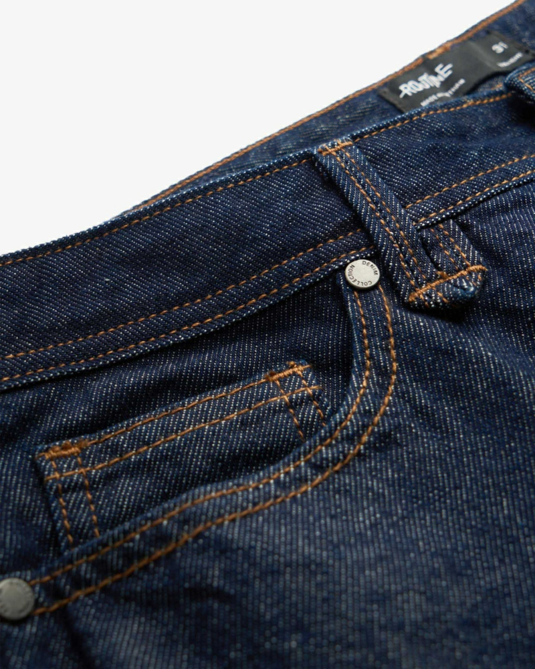 Quần jeans nam ROUTINE màu Xanh navy đậm form Straight ống suông - 10F24DPA002 | LASTORE MENSWEAR