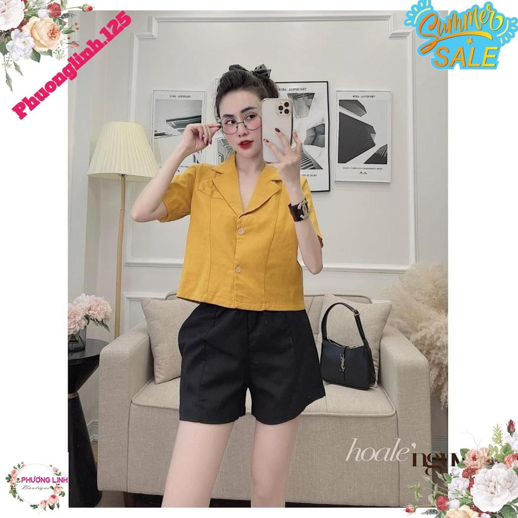 SET BỘ VEST SHORT NƠ CHUN