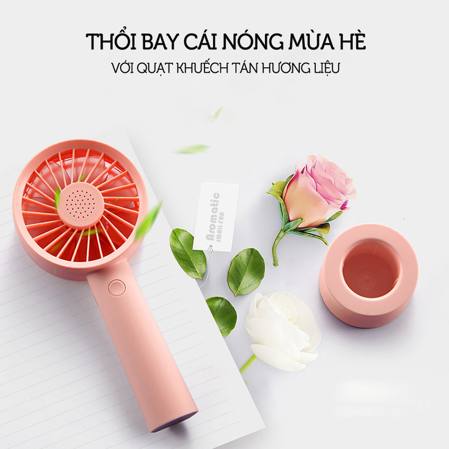 Quạt Cầm Tay Mini - Khuếch Tán Nước Hoa QX01