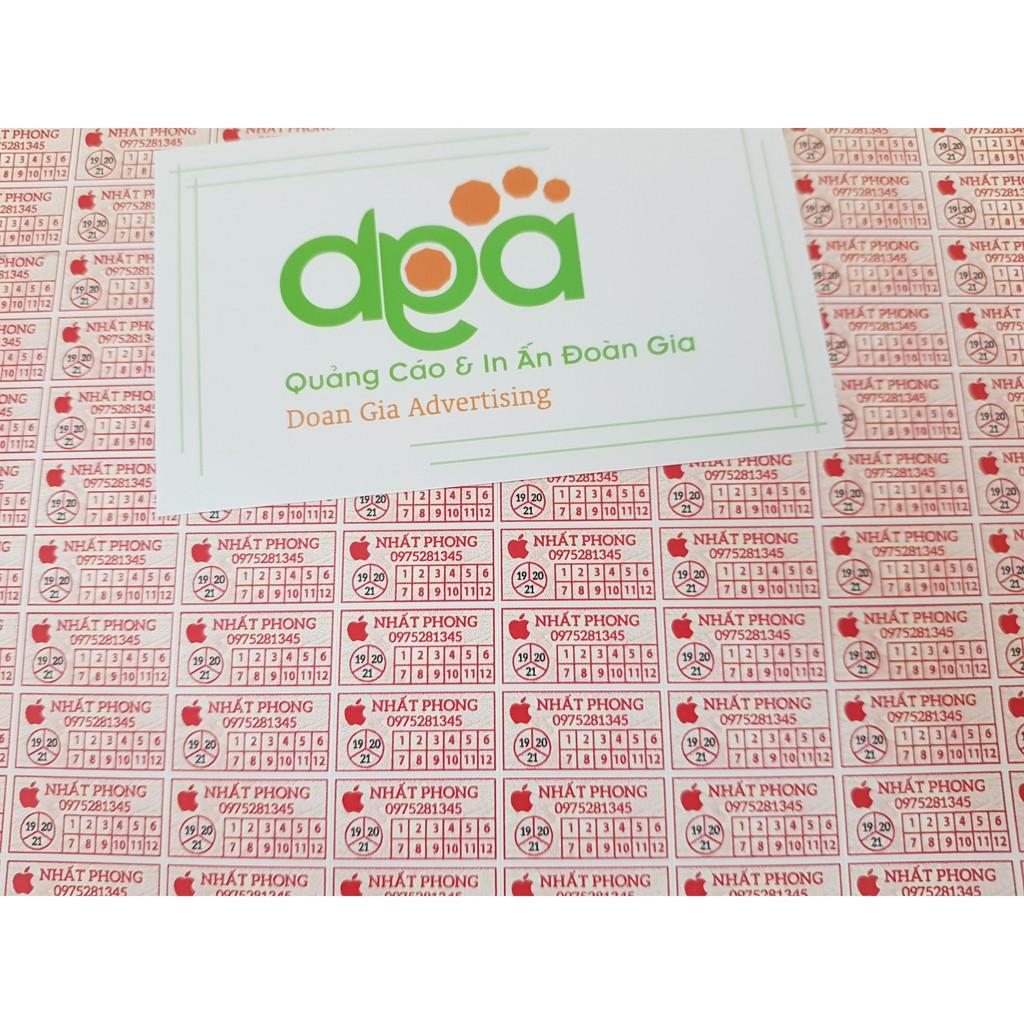 In decal bể niêm phong, tem bảo hành 2x1cm - 1000 tem