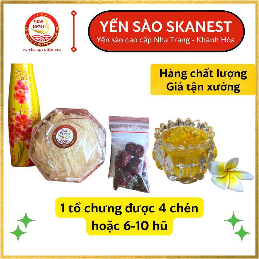 Yến sào tinh chế ít sợi dài 1 tổ 8-9gr