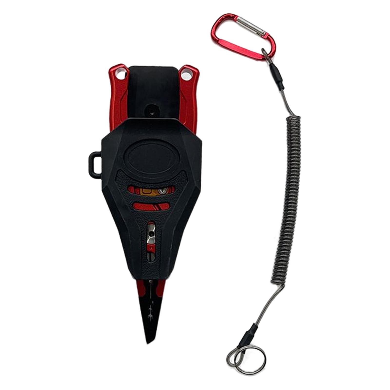 Fishing Pliers, Aluminum Alloy Hook Remover for Freshwater Saltwater Fishing Equipped with Lanyard