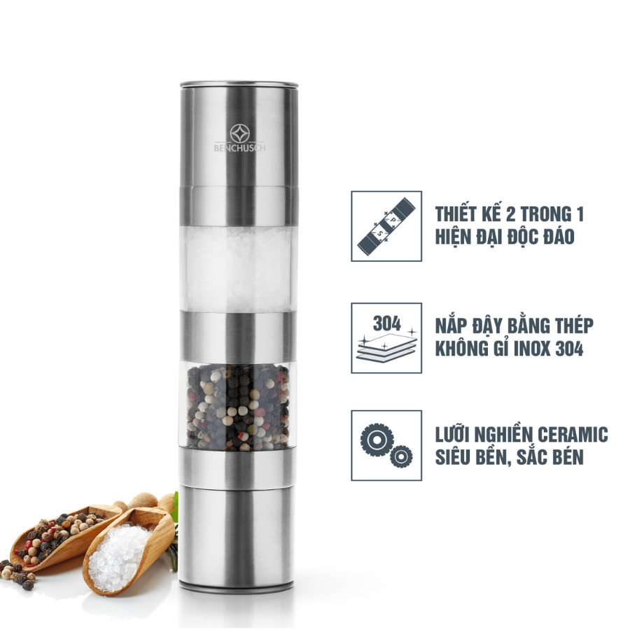 Dụng Cụ Xay Tiêu 2 trong 1 Benchusch
