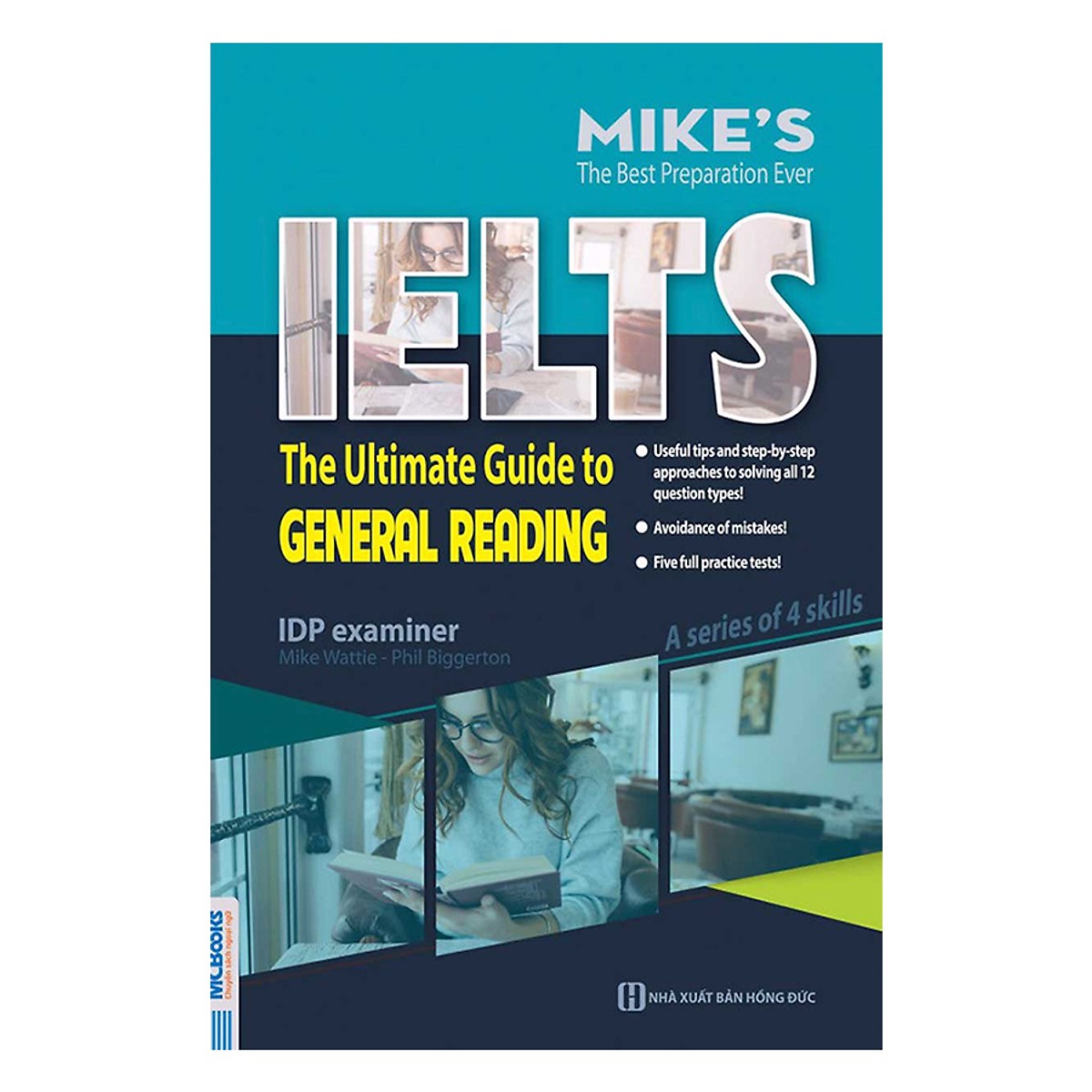 Combo Trọn Bộ General Ielts Mike+Tài Liệu Luyện Thi Nói IELTS - The IELTS Speaking Topics With Answers  Tặng Kèm Bookmath