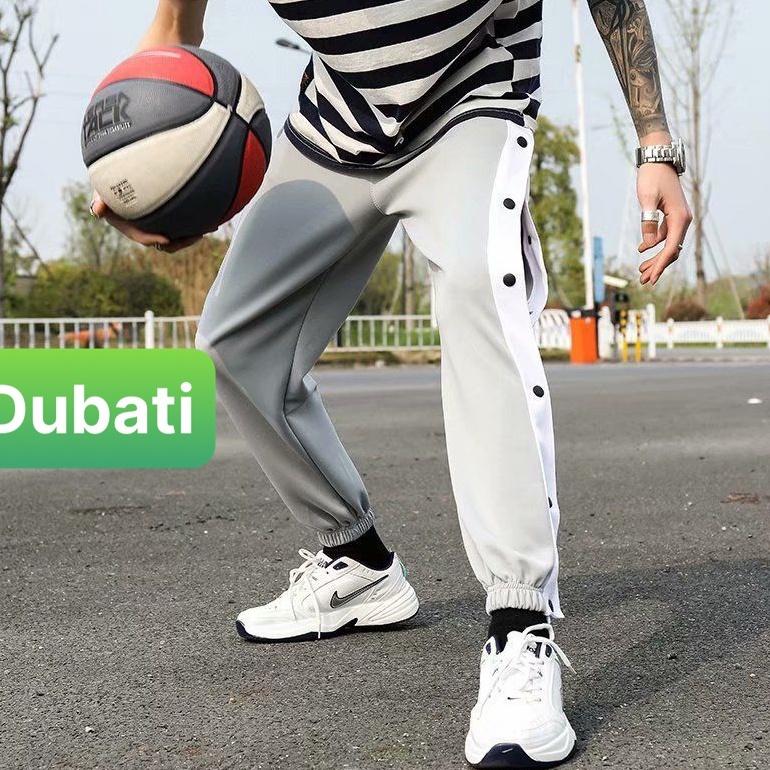 QUẦN JOGGER THỂ THAO NAM NỮ UNISEX CHẤT NỈ DÀY DA CÁ ỐNG SUÔNG RỘNG 7 CÚC BẤM THỜI TRANG THU ĐÔNG HOT TREND - DUBAI F