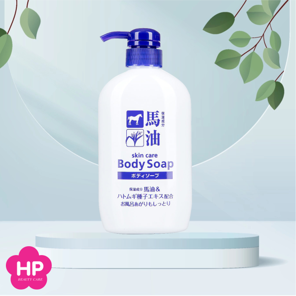 Sữa Tắm Dưỡng Ẩm Cosme Station Horse Oil &amp; Hatomugi Body Soap Chiết Xuất Từ Tinh Dầu Ngựa Và Hạt Ý Dĩ (Chai 600ml)