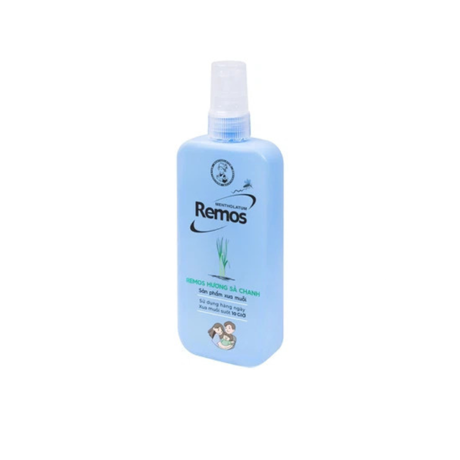 Dung dịch chống muỗi Remos dạng phun sương hương Sả chanh 150ml