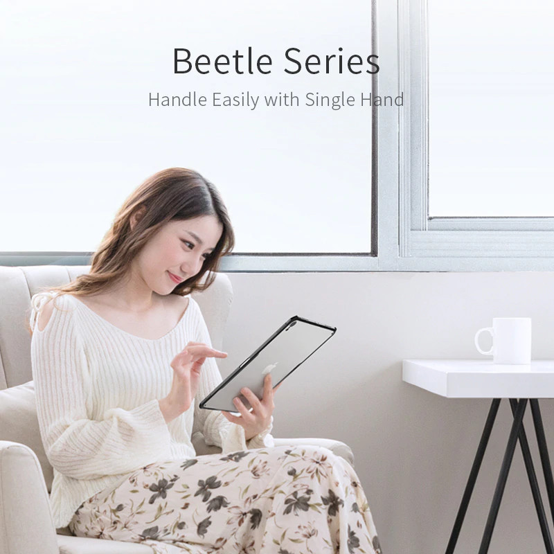 Ốp lưng thể thao chống sốc mỏng 8.8mm cho iPad Pro 12.9 2018 hiệu XUNDD Beetle Series Gen 2 mặt lưng trong suốt viền màu chết liệu TPU bảo vệ toàn diện - Hàng nhập khẩu