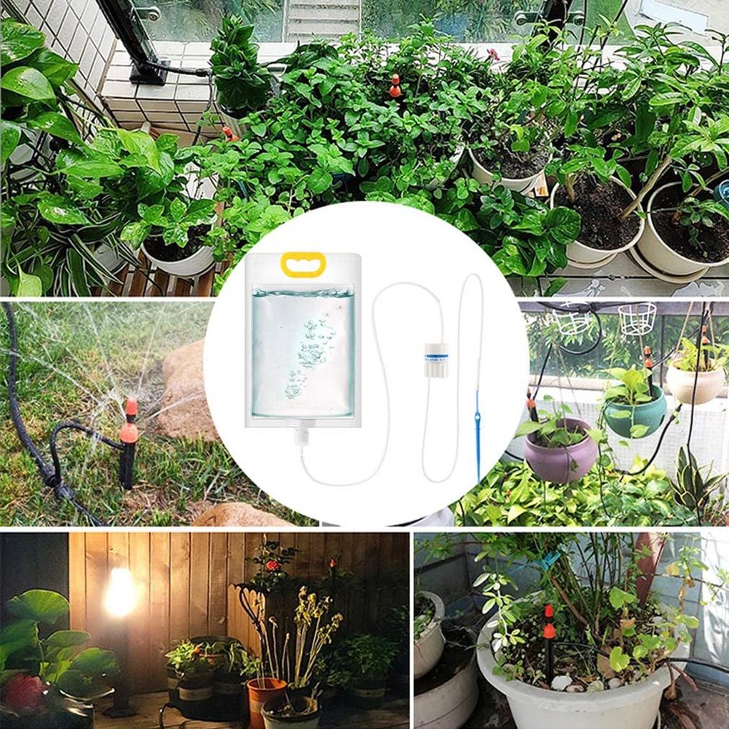 Plant Irrigation Bag 3 5L Automatic Watering Bag Adjustable Garden Pots Drip Needle Device【vollter1】