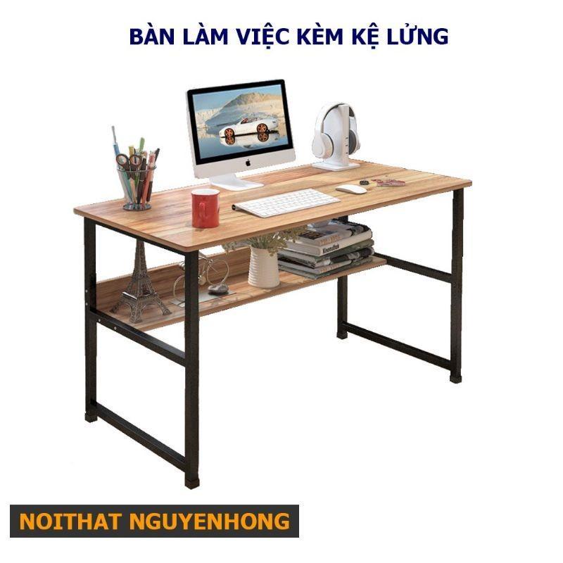 BÀN HỌC, BÀN LÀM VIỆC KÈM KỆ LỬNG THIẾT KẾ KIỂU MỚI