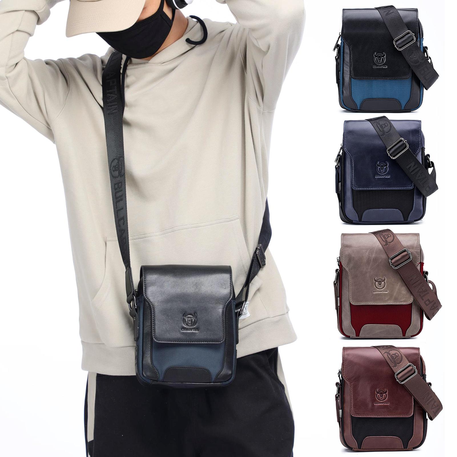 Túi Da Đeo Chéo Nam Sành Điệu Nằm Dọc Dành Cho Dân Công Sở Bullcaptain