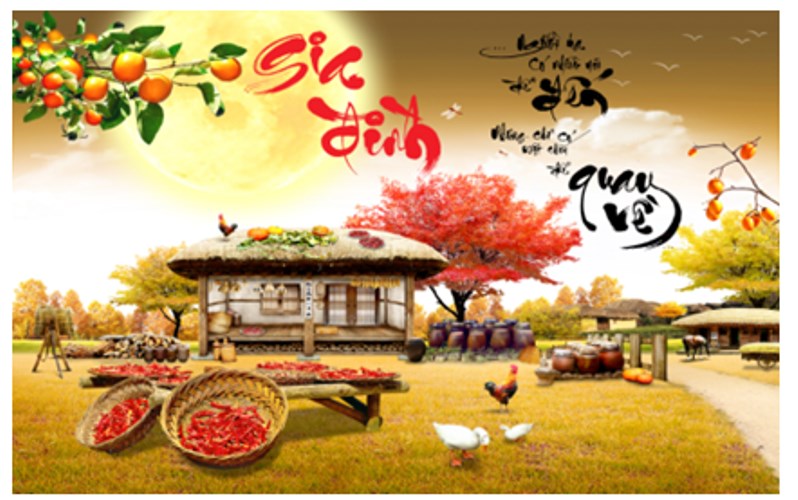 Tranh thêu chữ thập gia đình hạnh phúc LV3302 - 63 x 47 cm - chưa thêu