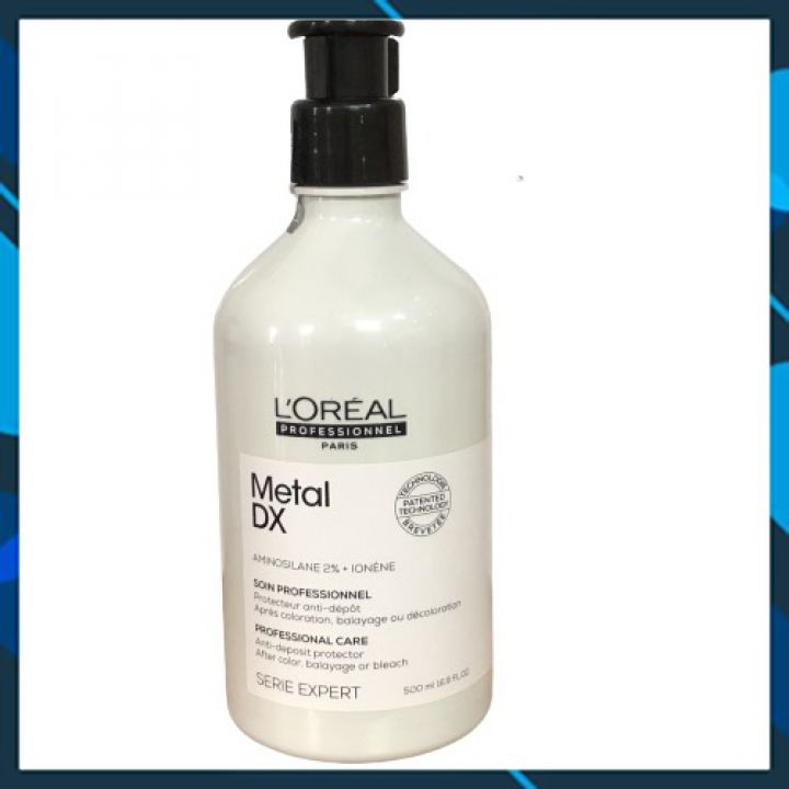 DƯỠNG CHẤT PHỤC HỒI THẢI ĐỘC KIM LOẠI L'OREAL PRO METAL DX CARE SAU KHI NHUỘM TẨY 500ML