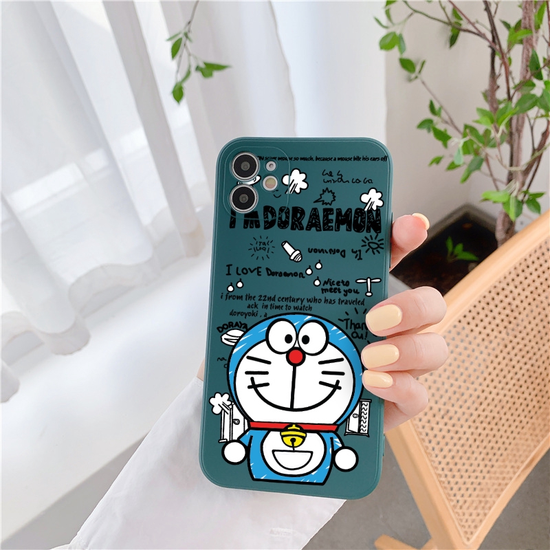 Ốp Lưng iPhone Cạnh Vuông Mèo Máy Dành Cho iPhone 6 / 6 Plus / 7 / 7 Plus / 8 / 8 Plus / X / Xs / Xs Max / 11 / 11 Pro / 11 Pro Max / 12 / 12 Pro / 12 Pro Max