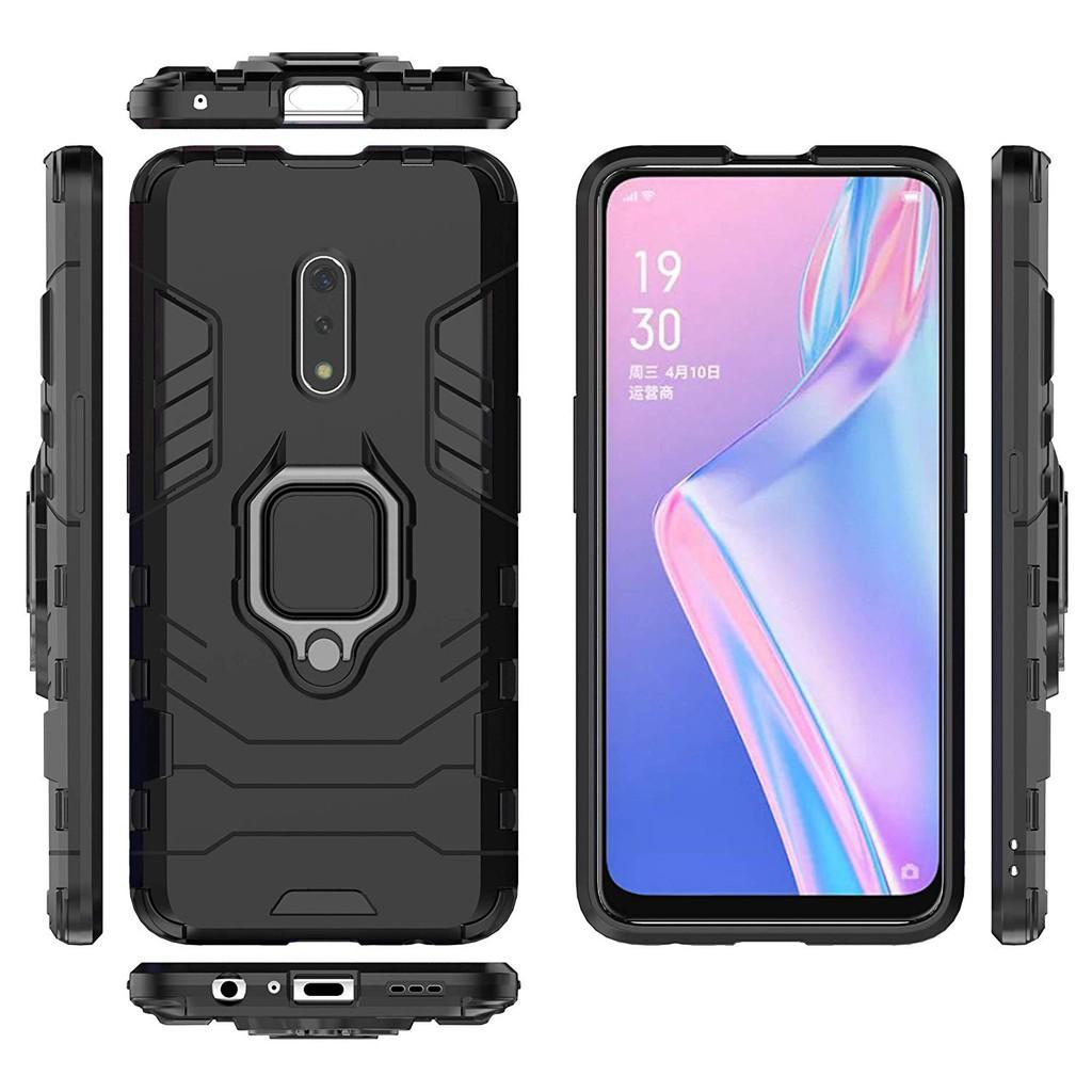 Ốp lưng cho Oppo K3 iron man chống sốc kèm nhẫn xoay chống xem video bảo vệ camera
