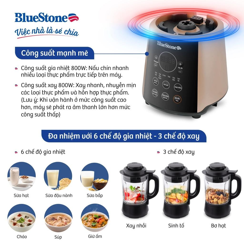 Máy Làm Sữa Hạt Đa Năng BlueStone BLB-6033, 1600w - 1.75Lit, Hàng Chính Hãng