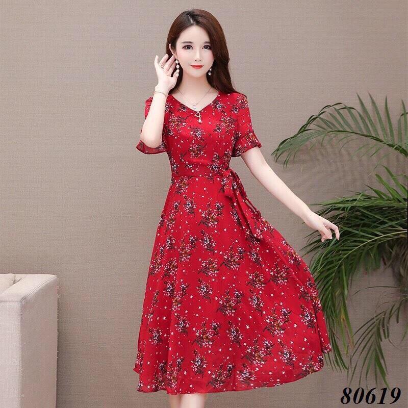 Đầm voan chiffon hoa nhí cực đẹp - mẫu mới nhất 2020/Có size XXL