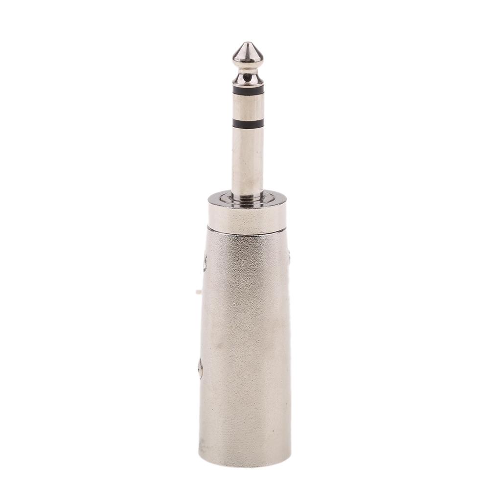 6.35 Mm TS Stereo Nam Cắm Để XLR Âm Thanh Adapter Chuyển Đổi