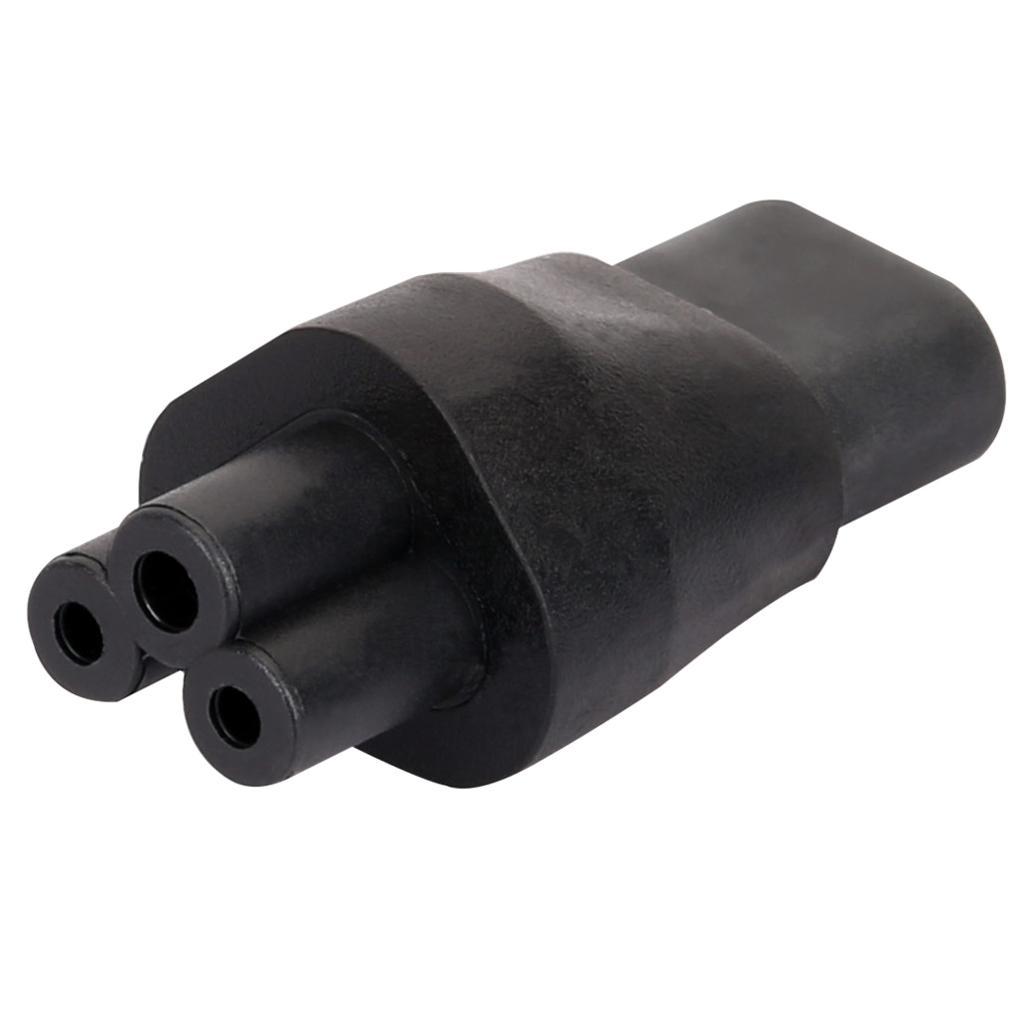 New IEC 320 C8 male to C5 plug female Power adapter