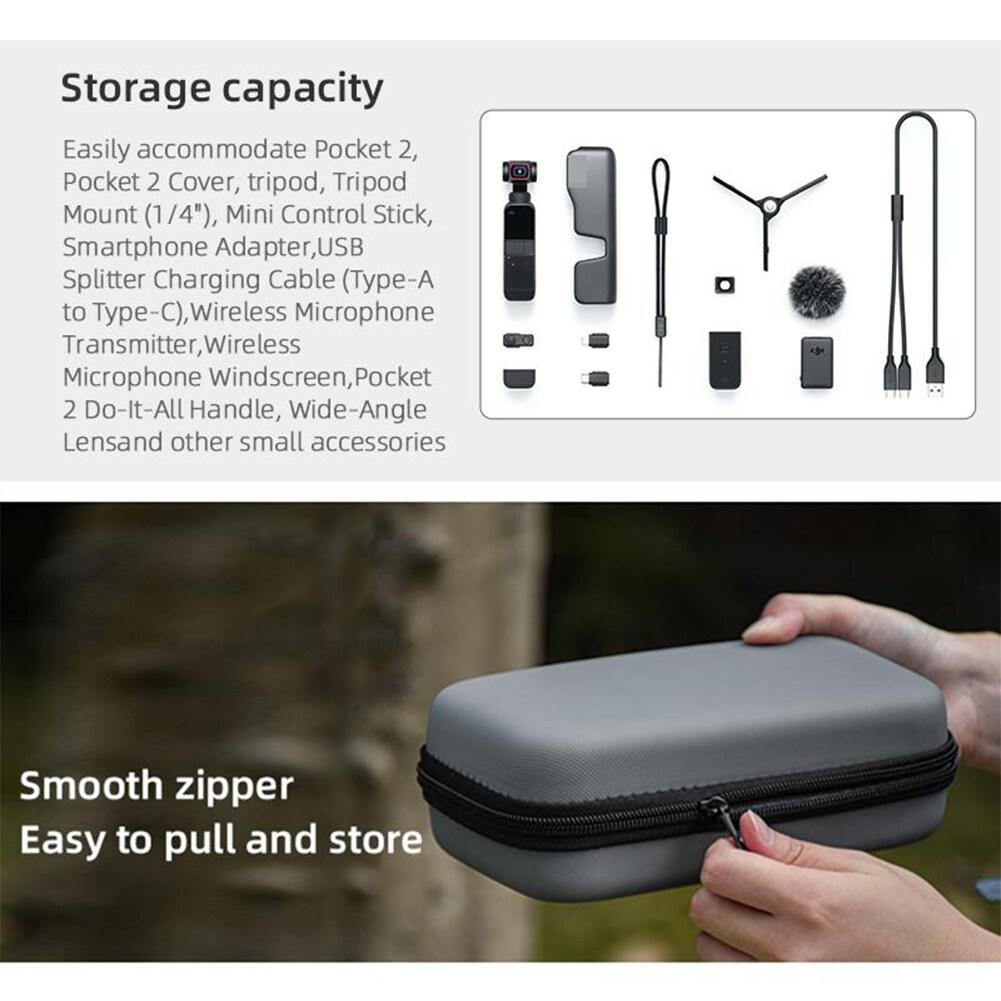 Portable Storage Bag Shock-absorbing Gimbal Carrying Case Accessories Compatible For Dji Pocket2 Osmo Pocket