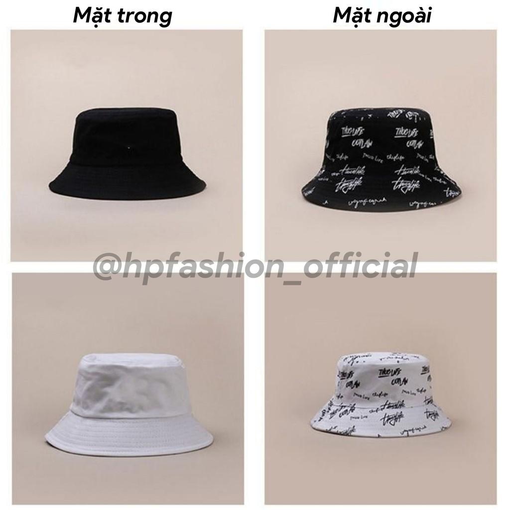 Mũ bucket 2 mặt Thuglife ️ Nón tai bèo vành tròn hoạ tiết nhiều màu sắc Ulzzang form unisex nam nữ