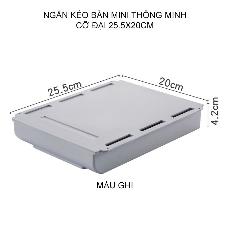 Ngăn kéo gắn bàn mini để đồ thông minh nhiều kích cỡ