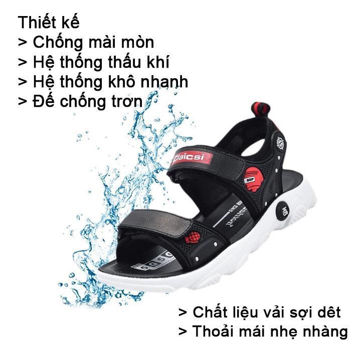 Giày sandal dành cho bé trai đế mềm kiểu Hàn Quốc