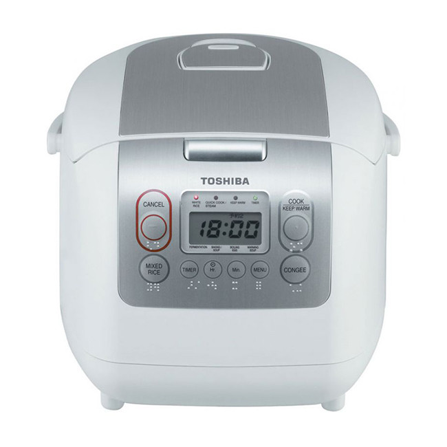 Nồi Cơm Điện Tử Toshiba RC-10NMFVN WT 1 Lít - Hàng Chính Hãng