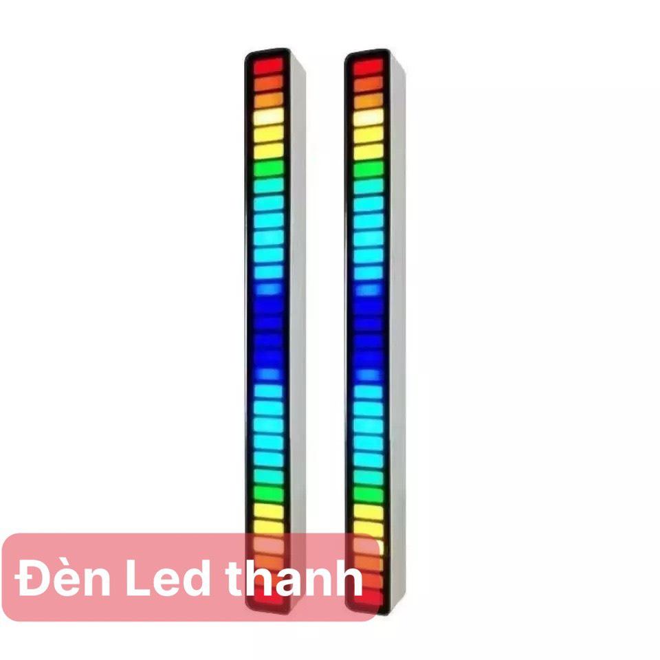 Đèn led thanh RGB nháy theo nhạc 16 TRIỆU MÀU điều khiển bằng cảm biến âm thanh siêu nhạy đèn trang trí decor phòng