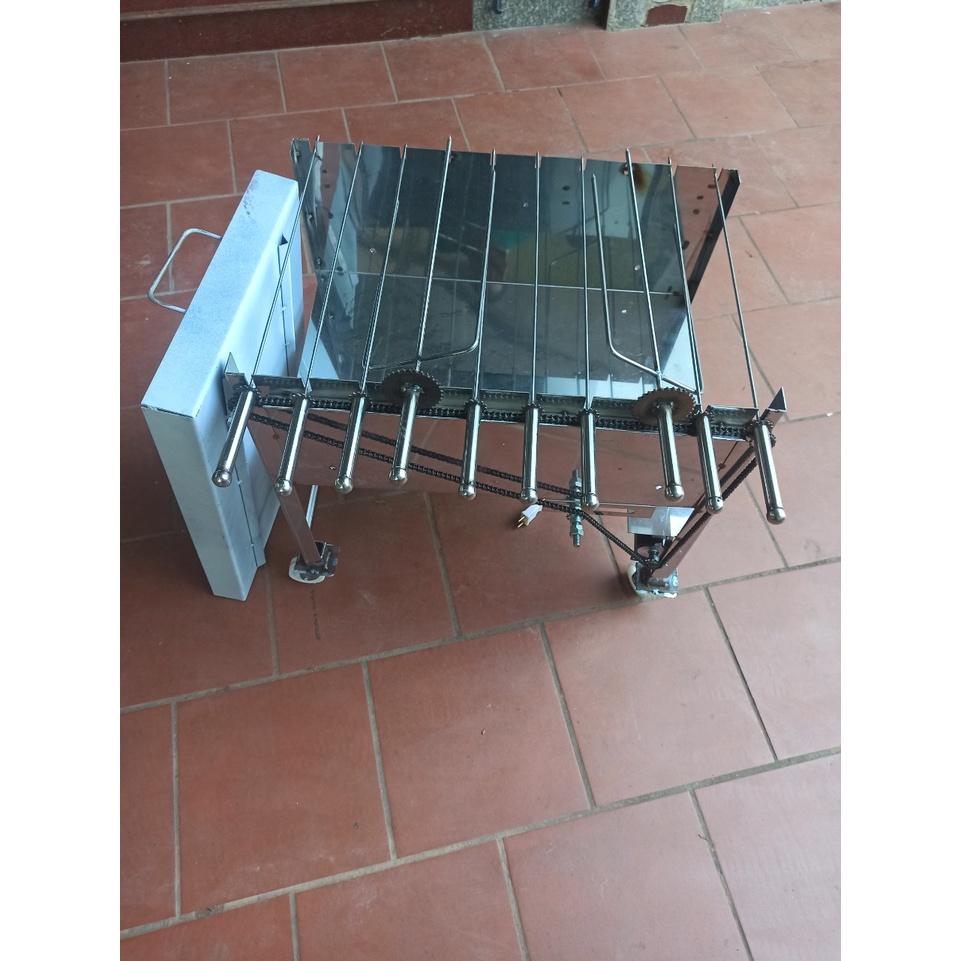 Máy nướng thịt quay tự động inox 40*60