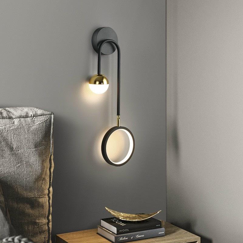 ĐÈN GẮN TƯỜNG ĐÔI MẠ VÀNG CAO CẤP KÈM BÓNG LED