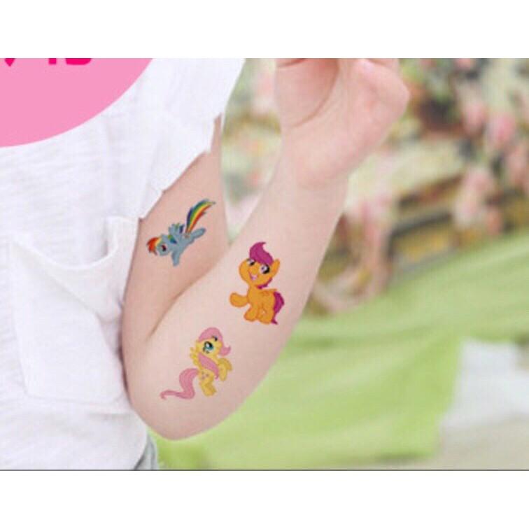 Hình xăm dán 10x6cm chủ đề con vật cute