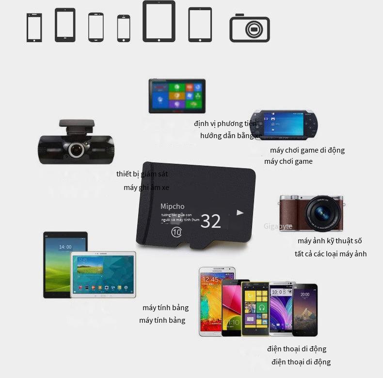 Ưu đãi đặc biệt tùy chỉnh thẻ nhớ 32g lái xe đầu ghi chuyên dụng 64G điện thoại di động bộ nhớ flash thẻ TF camera giám sát lưu trữ thẻ SD