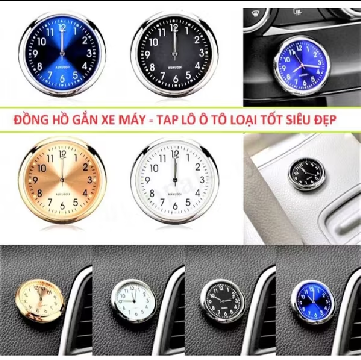 Đồng hồ dán xe máy ôtô có keo sẵn dán ở bất cứ đâu bạn muốn