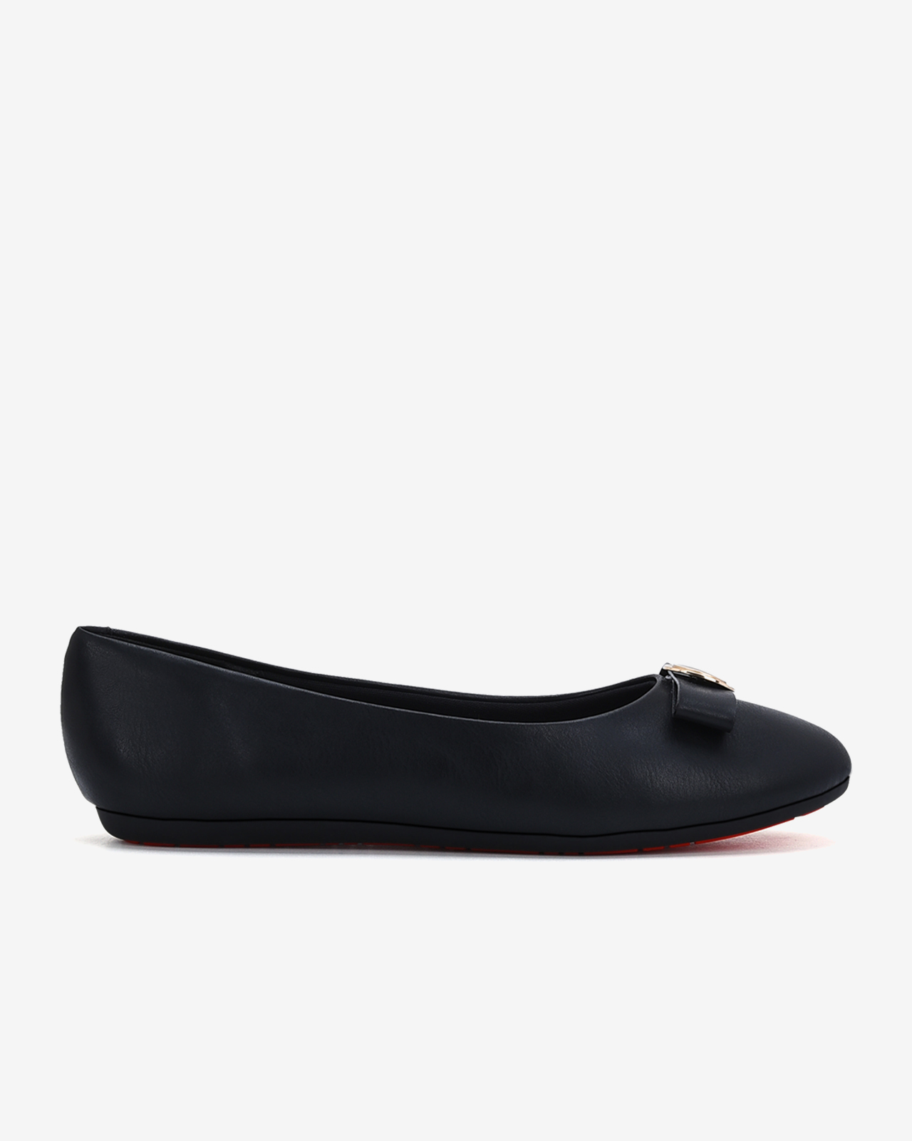 Giày búp bê nữ Đông Hải thiết kế nơ  da  đính kim loại thanh lịch - G81I6