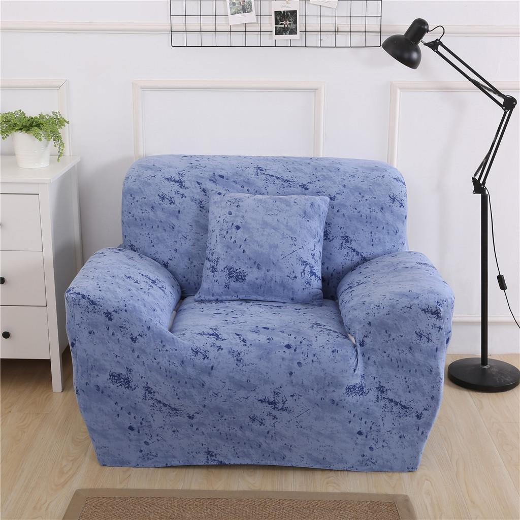 Elastic Sofa Cover 4 Sizes Blue