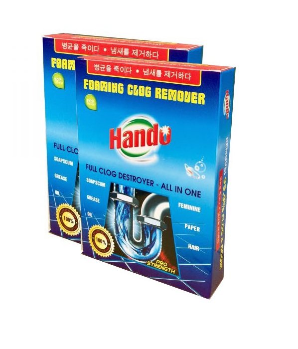 Bộ 2 gói hộp bột thông tắc cống xuất khẩu Hando 100Gr