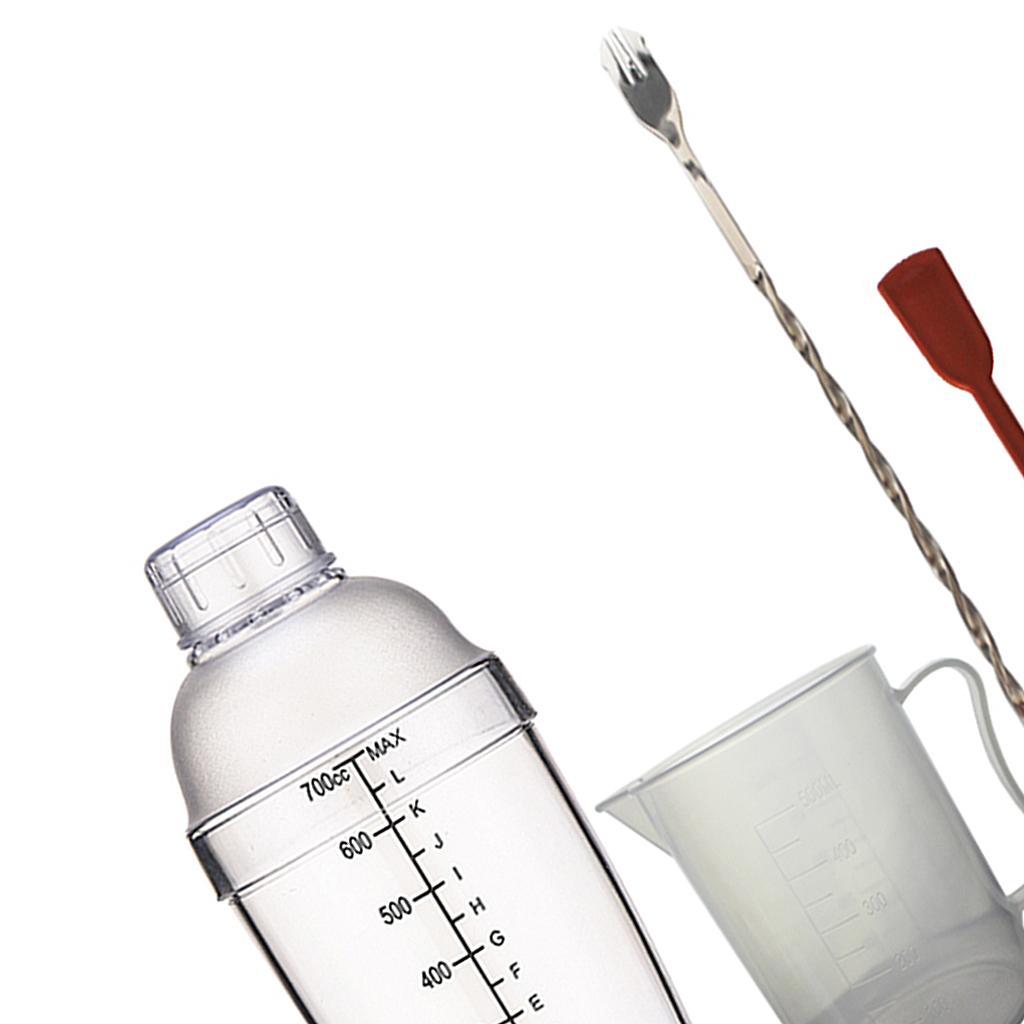 6 Pcs Cocktail Shaker & Bar Accessories - Drink Mixer & Cocktail Set Barware