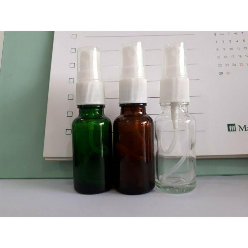 Lọ Tinh Dầu Rỗng 20ml Khoen Vàng hoặc Bạc Thân Nhiều Màu Siêu Xinh