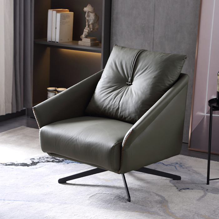 Ghế Sofa thư giãn Cao cấp Xoay 360 độ có gối tựa sang trọng - Ghế thư giãn hiện đại Da PU cao cấp bền đẹp GHT017 Giao màu ngẫu nhiên