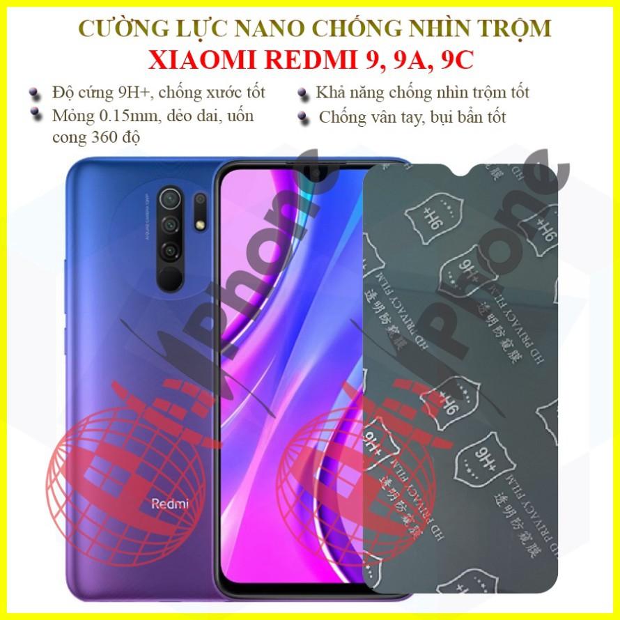 Dán chống nhìn trộm dành cho Xiaomi Redmi 9, 9A, 9C - Dán cường lực dẻo nano 9H+