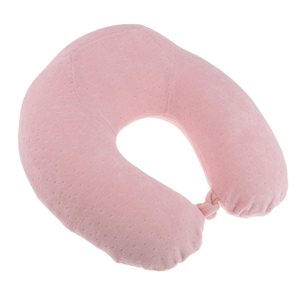 Memory Foam Travel Neck Pillow Head Support Sleeping Cushion for Home Office Travel
