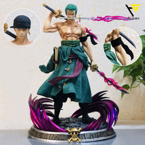 Mô nhân vật Zoro cao 37 cm siêu đẹp có hiệu ứng