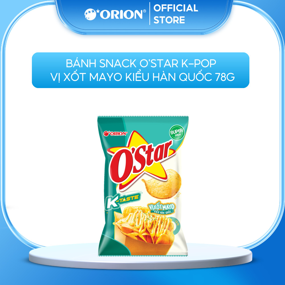Combo 2 túi Snack Ostar Mayo+Swing Tảo nướng KPOP 78G (Tùy chọn vị Combo)