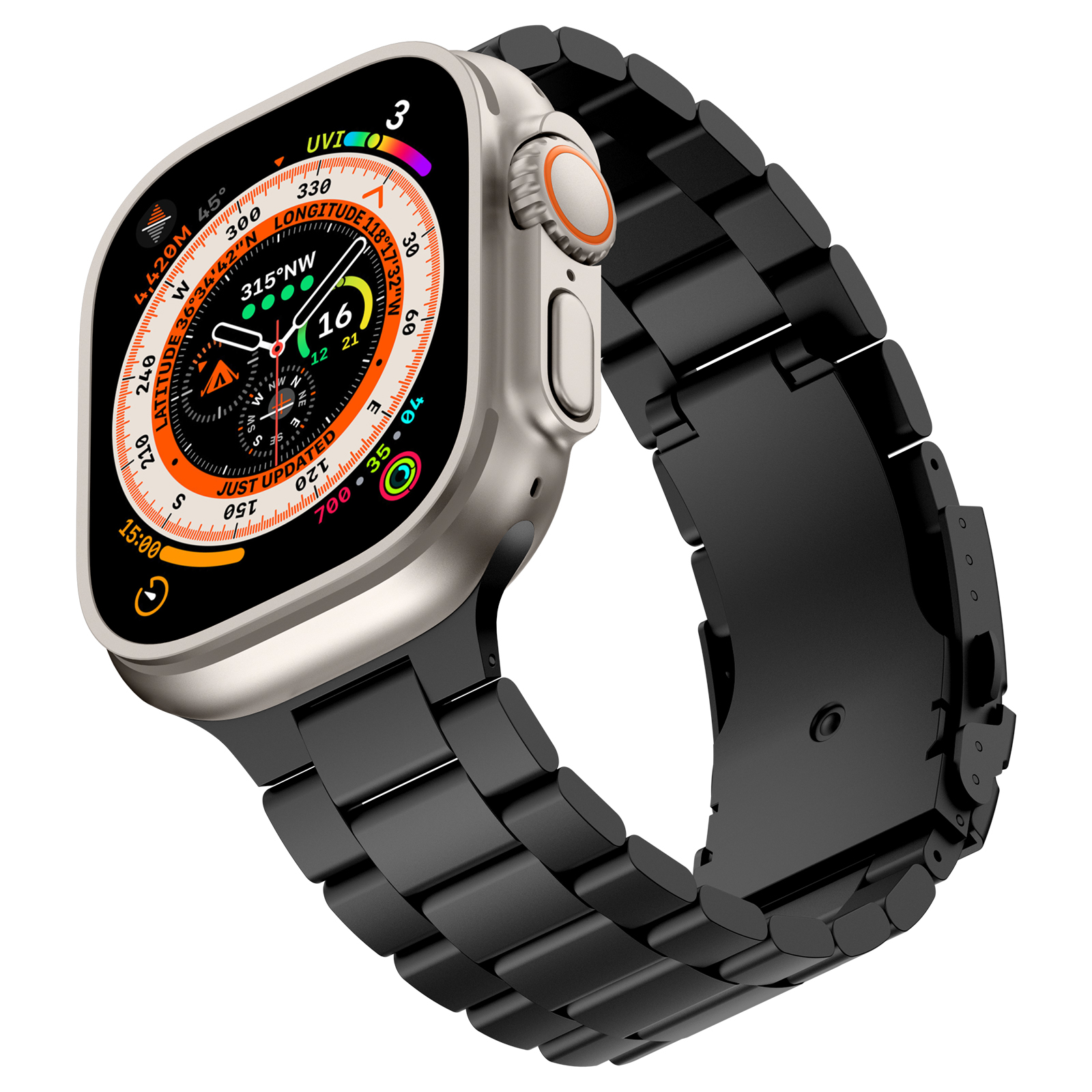 Dây Hợp Kim Titan Classic cho Apple Watch Series 4/5/6/7/8/9/SE3/10/11 &amp; Apple Watch Ultra 1/2/3 Size 44/45/46/49mm - Hàng Chính Hãng