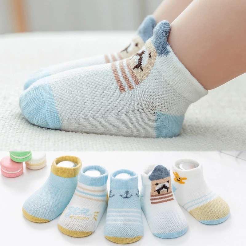 Set 5 đôi tất vớ hè mỏng mát cho bé từ 0-3 tuổi- Mẫu 2020